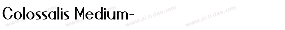 Colossalis Medium字体转换